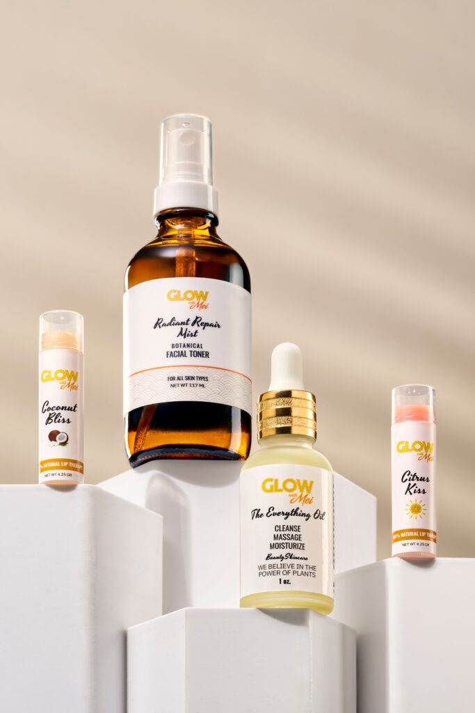 Glow with Mei brand skin care line